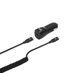 Chargeur allume-cigare + câble USB C/USB C