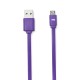 Câble USB/micro USB plat REVERSIBLE 1m Violet