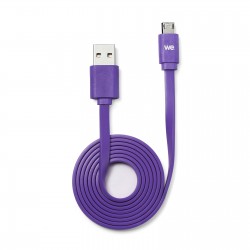 Câble USB/micro USB plat REVERSIBLE 1m Violet