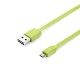 Câble USB/micro USB plat REVERSIBLE 1m Vert