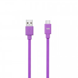 Câble USB-C mâle/USB A mâle plat (1m)