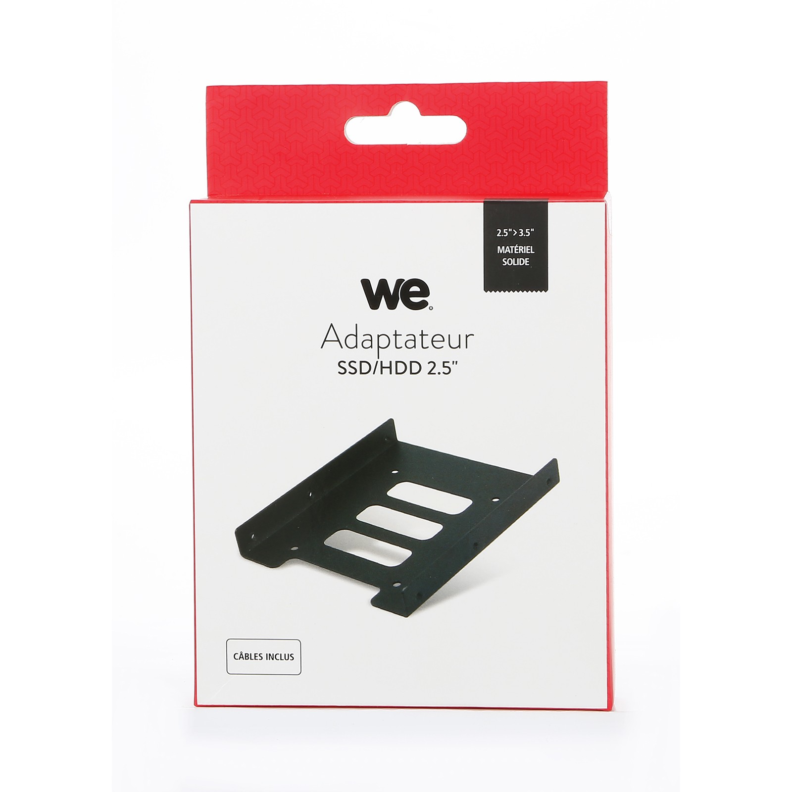 Support de disque dur adaptateur de montage 2,5 vers 3,5 SSD en métal