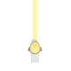 Câble poule USB / Micro USB plat 1m - Jaune