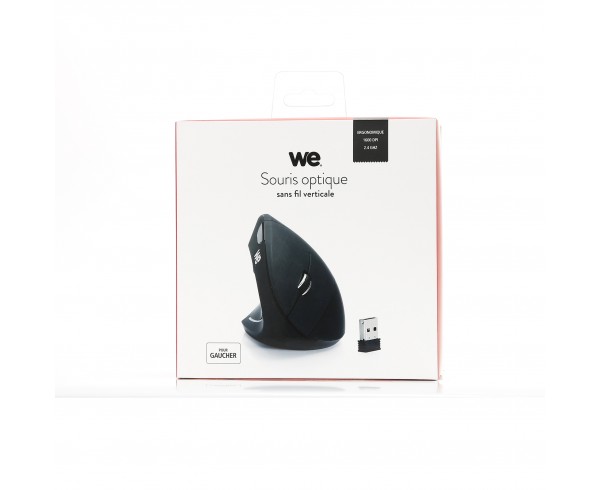 Souris sans fil verticale ergonomique pour gaucher sur