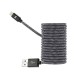 Câble USB-C/Lightning nylon tressé 2m