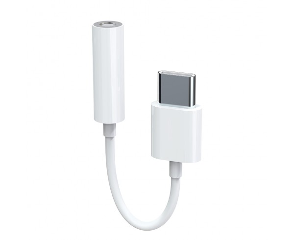 Adaptateur USB-C/jack 3.5mm femelle - blanc - WE