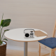 Radio réveil portable DAB/DAB+/FM RMS 3W, batterie rechargeable Lecteur USB/Micro SD, BT prise secteur, blanche