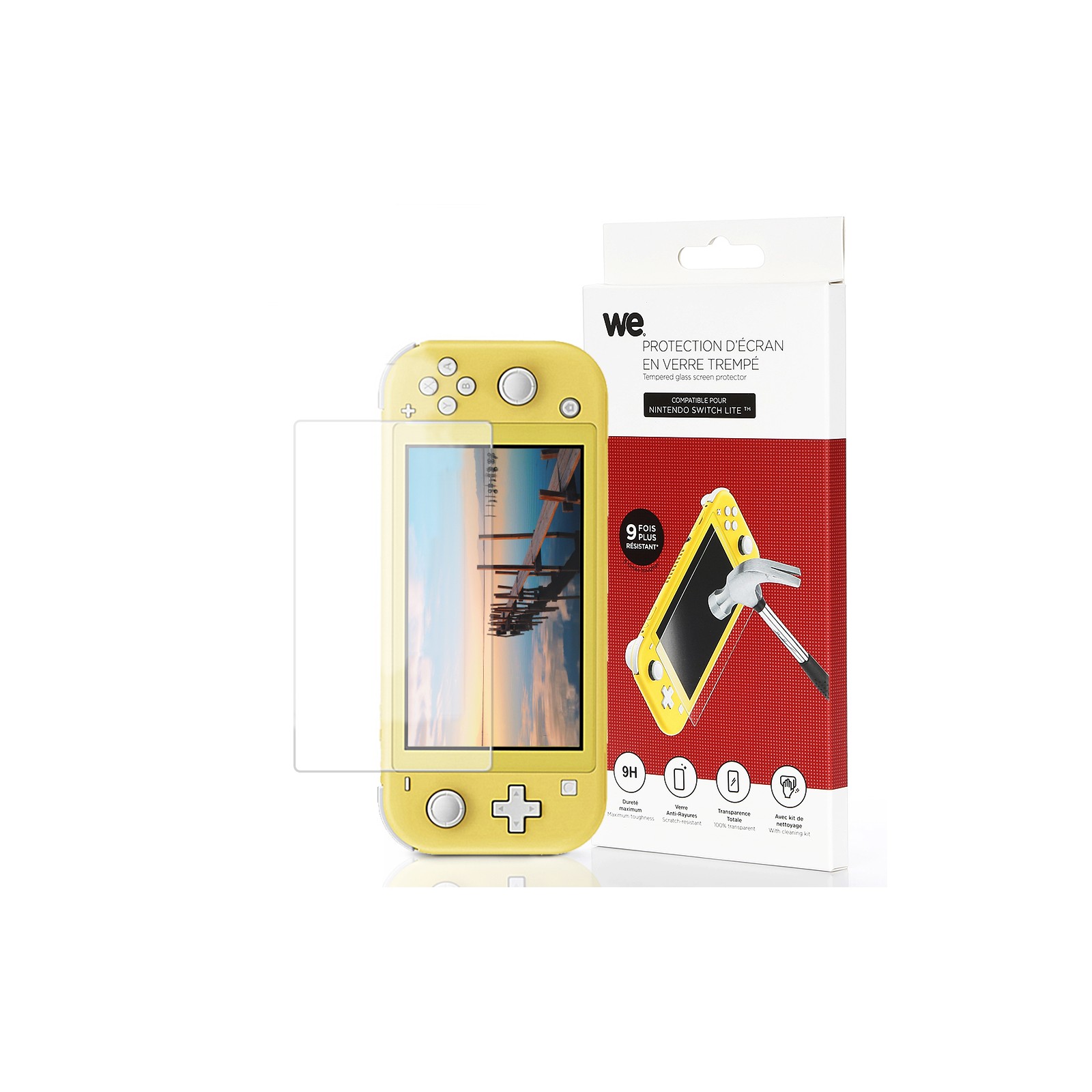 Protection d'écran premium en verre trempé pour Nintendo Switch Lite,  Transparent, Nintendo Switch Lite