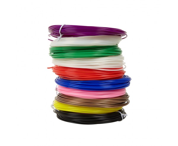 Filament PLA pour stylo 3D Or 10 mètres de longueur Dimension du filament :  1.75mm - WE