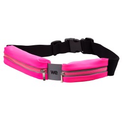 Ceinture sport rose en Lycra Waterpoof - double poche Universel jusqu'à  smartphone 5.7'