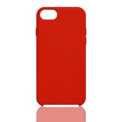 Coque silicone rigide iPhone Compatible iPhone 6 -6S -7 -8 - Rouge Effet doux à l'intérieur