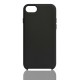 Coque silicone rigide iPhone Compatible iPhone 6 -6S.7.8 - Noir Effet doux à l'intérieur