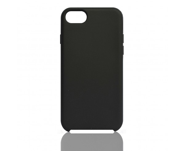 Coque silicone rigide iPhone Compatible iPhone 6 -6S.7.8 - Noir Effet doux à l'intérieur