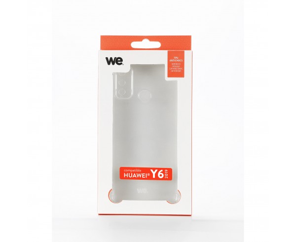 WE Coque de protection transparente pour HUAWEI Y6P Fabriqué en TPU. Ultra résistant Apparence du téléphone conservée.