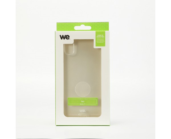 WE Coque de protection transparente pour WIKO Y61 Fabriqué en TPU. Ultra résistant Apparence du téléphone conservée.