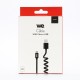 WE Câble Micro USB Torsadé 2m réversible - Connecteur Ultra Résistant - Charge Rapide pour Samsung Huawei Nexus Sony - Noir