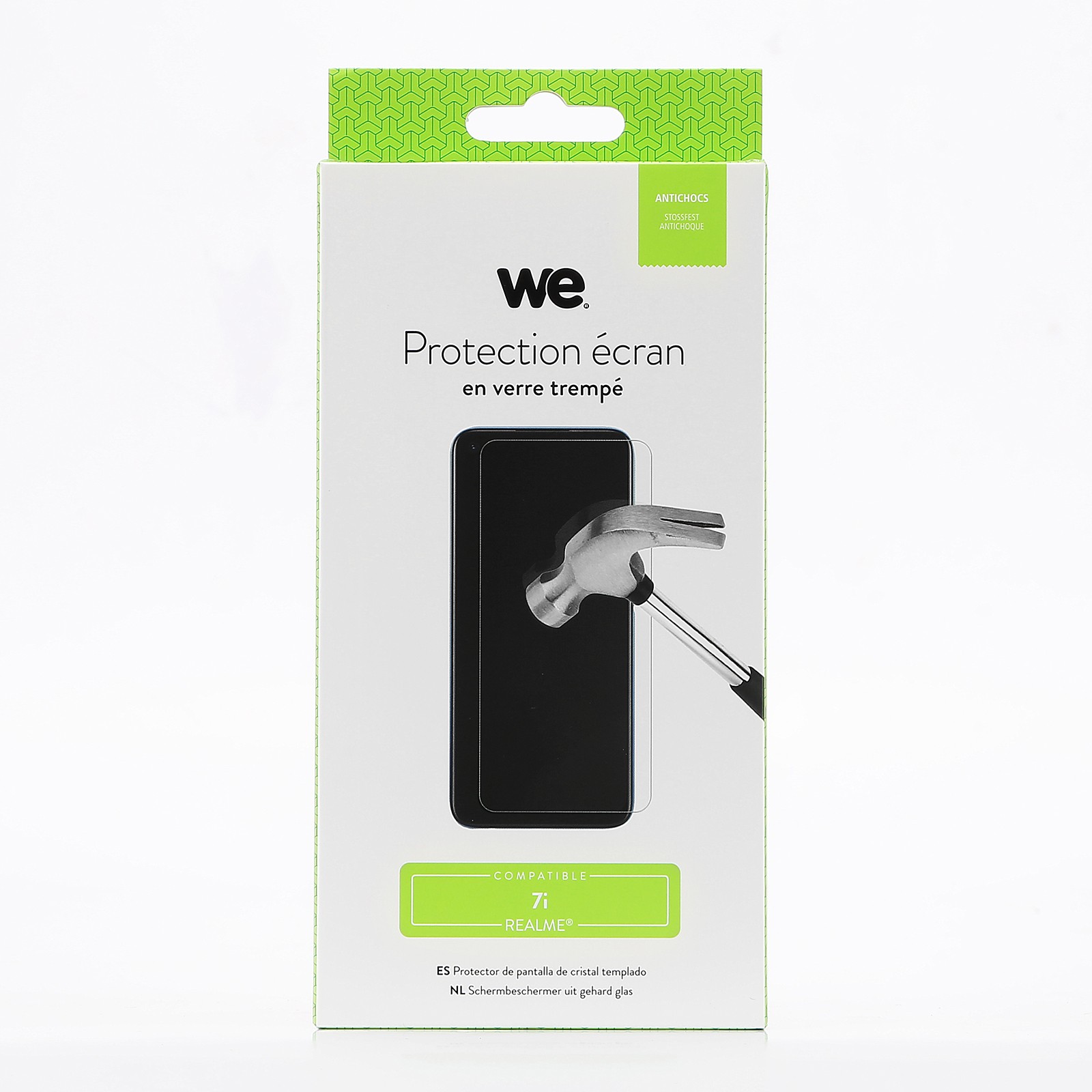 WE Verre Trempé pour [REALME 7] - Film Protection Ecran Anti-Rayures -  Anti-Bulles d'Air - Ultra Résistant - Dureté 9H Glass - WE