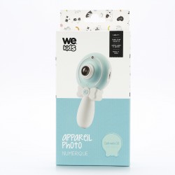 WE Appareil Photo numérique Enfant, caméra avant et arrière, écran couleur, 1.3MPx, rechargeable, micro SD 8GB