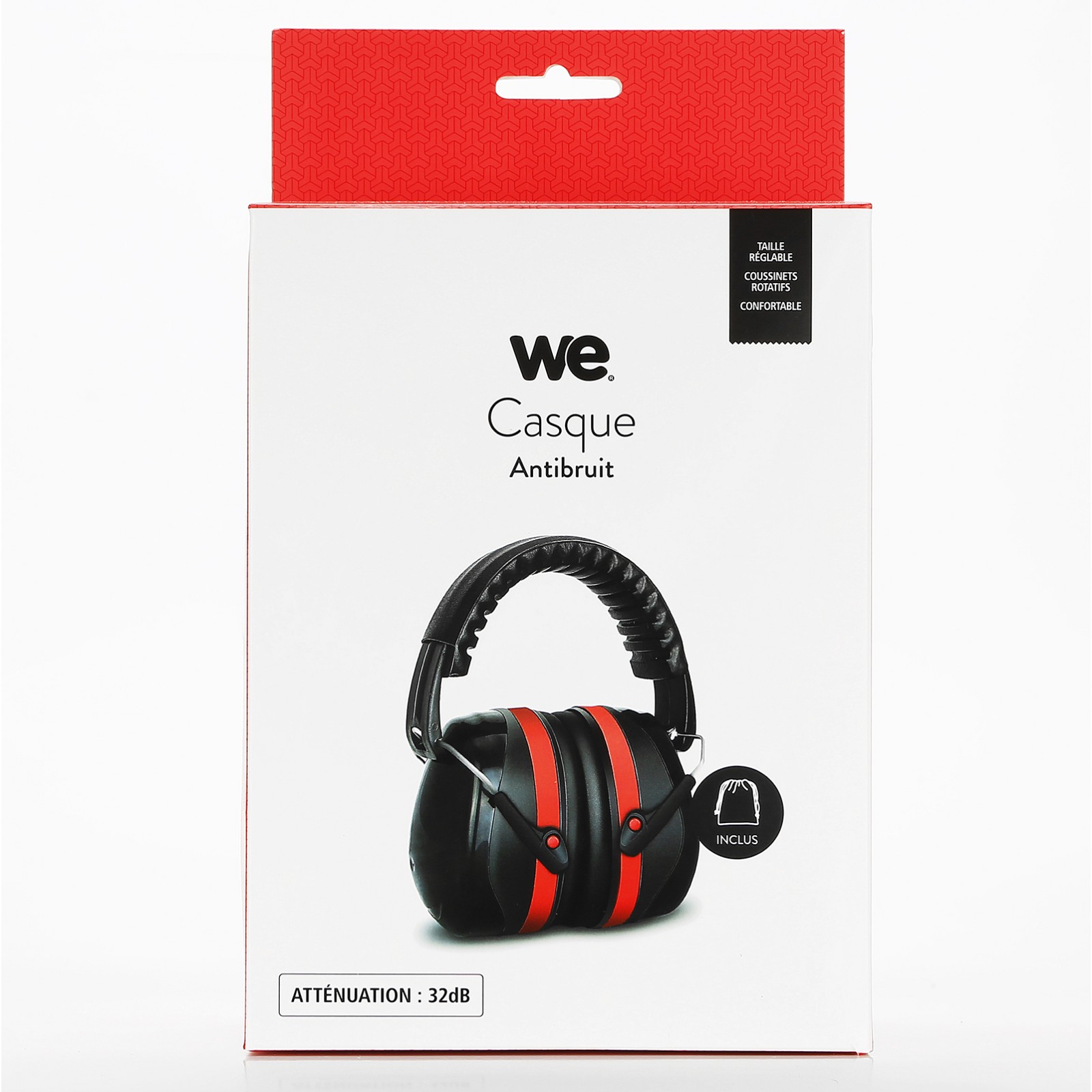 LUX Casque anti-bruit SNR Noir 30 dB