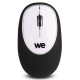Souris sans fil silicone We Noire Silicone anti stress 1000 DPI Dongle USB Plug and Play