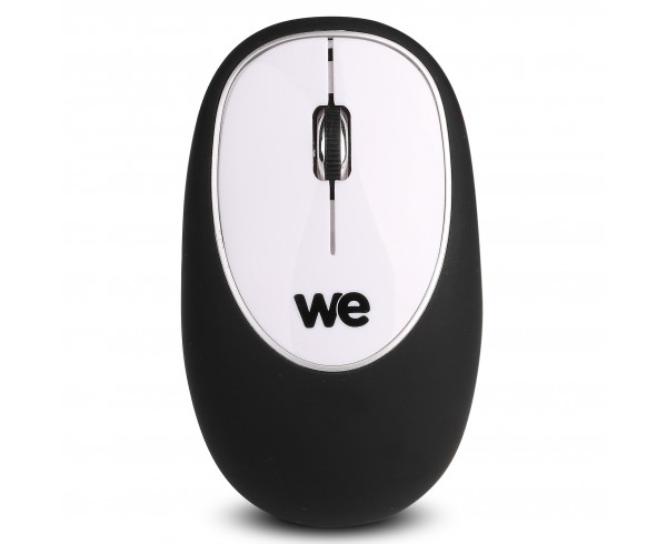 Souris sans fil silicone We Noire Silicone anti stress 1000 DPI Dongle USB Plug and Play