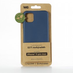WE Coque de protection 100% biodégradable et compostable pour APPLE IPHONE 11 PRO MAX Bleu Respectueux de l'environnement
