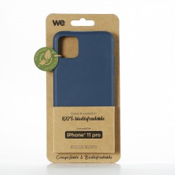 WE Coque de protection 100% biodégradable et compostable pour APPLE IPHONE 11 PRO couleur Bleu Respectueux de l'environnement