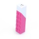 Batterie de secours 2600mAh fushia 1 port USB 1A - support smartphone fixation ventouse - design original