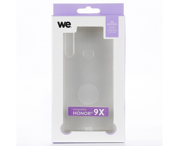WE Coque de protection transparente pour smartphone HONOR 9X Fabriqué en TPU. Ultra résistant Apparence du téléphone conservée.