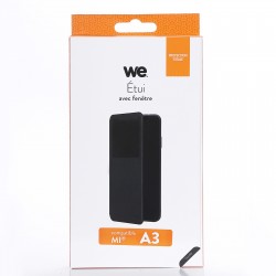 Etui de protection WE noir pour smartphone XIAOMI MI A3 Résistant aux chocs et chÃ»tes. Accès caméra et multi-position.