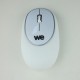 Souris sans fil silicone We Blanche Silicone anti stress 1000 DPI Dongle USB Plug and Play