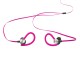 Ecouteurs Sport Waterproof Rose Intra-auriculaire - Tour d'oreille Câble plat