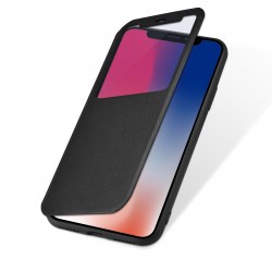 Folio avec fenêtre Huawei P20 Lite Noir Accès caméra - Léger - Flexible