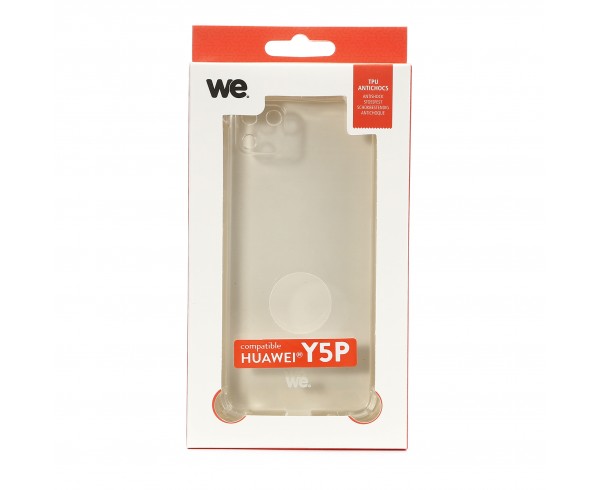 WE Coque de protection transparente pour HUAWEI Y5P Fabriqué en TPU. Ultra résistant Apparence du téléphone conservée.