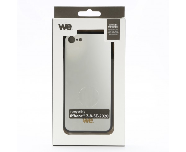 Coque miroir WE pour smartphone Apple iPhone 6/7/8/SE 2020 Anti-choc, traitement anti-buée et anti-empreinte