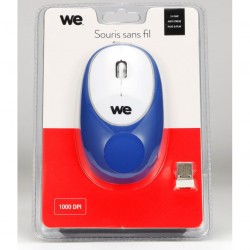 Souris sans fil silicone Bleue nuit Silicone anti stress 1000 DPI Dongle USB Plug and Play Souris sans fil silicone Bleue nuit Silicone anti stress 1000 DPI Dongle USB Plug and Play