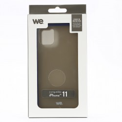 Coque caoutchouc WE pour smartphone Apple iPhone 11 - Bleu Anti-choc, traitement anti-buée et anti-empreinte