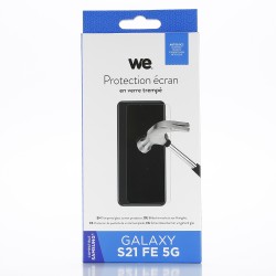 WE Verre trempé SAMSUNG S21 FE 5G: Protection écran - anti-rayures - anti-bulles d'air - ultra-résistant - dureté 9H Glass