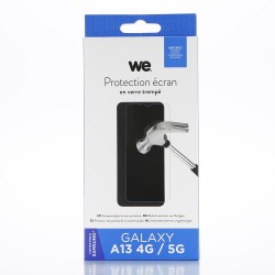 WE Verre trempé SAMSUNG GALAXY A13 5G: Protection écran - anti-rayures - anti-bulles d'air - ultra-résistant - dureté 9H Glass