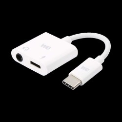 WE Adaptateur USB C vers USB C et Jack femelle 3,5mm