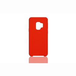 Coque silicone rigide Galaxy S9 Rouge Effet doux à l'intérieur