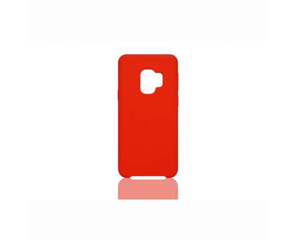 Coque silicone rigide Galaxy S9 Rouge Effet doux à l'intérieur