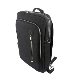 Sac à dos PC WE 15" Noir Mode sacoche ou sac à dos Compartiment renforcé pour PC Passant pour Trolley