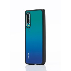 Coque contour mat- Huawei P30 Protection dos transparente Contour noir